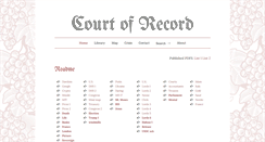 Desktop Screenshot of courtofrecord.org