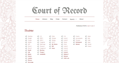Desktop Screenshot of courtofrecord.org.uk